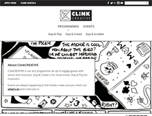 Tablet Screenshot of clinkcreative.com